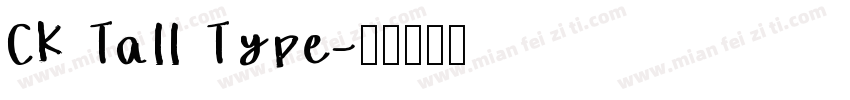 CK Tall Type字体转换